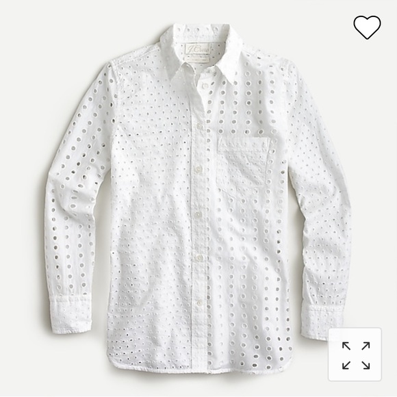 J. Crew Tops - SOLD! 🤍J. CREW Eyelet Blouse w/tank!